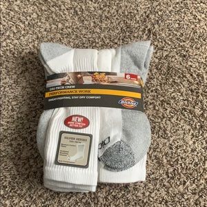 6 Pairs Of Brand New White Dickies Athletic Socks